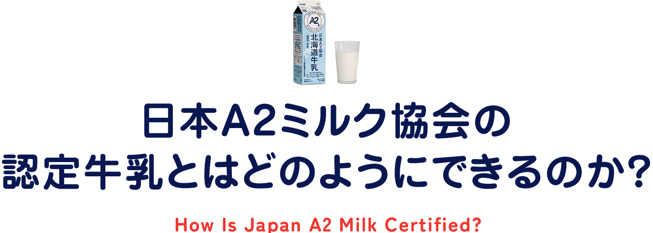 日本A2ミルク協会の認定牛乳とはどのようにできるのか？